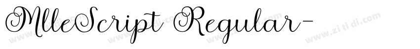 MlleScript Regular字体转换 MlleScript Regular字体转换